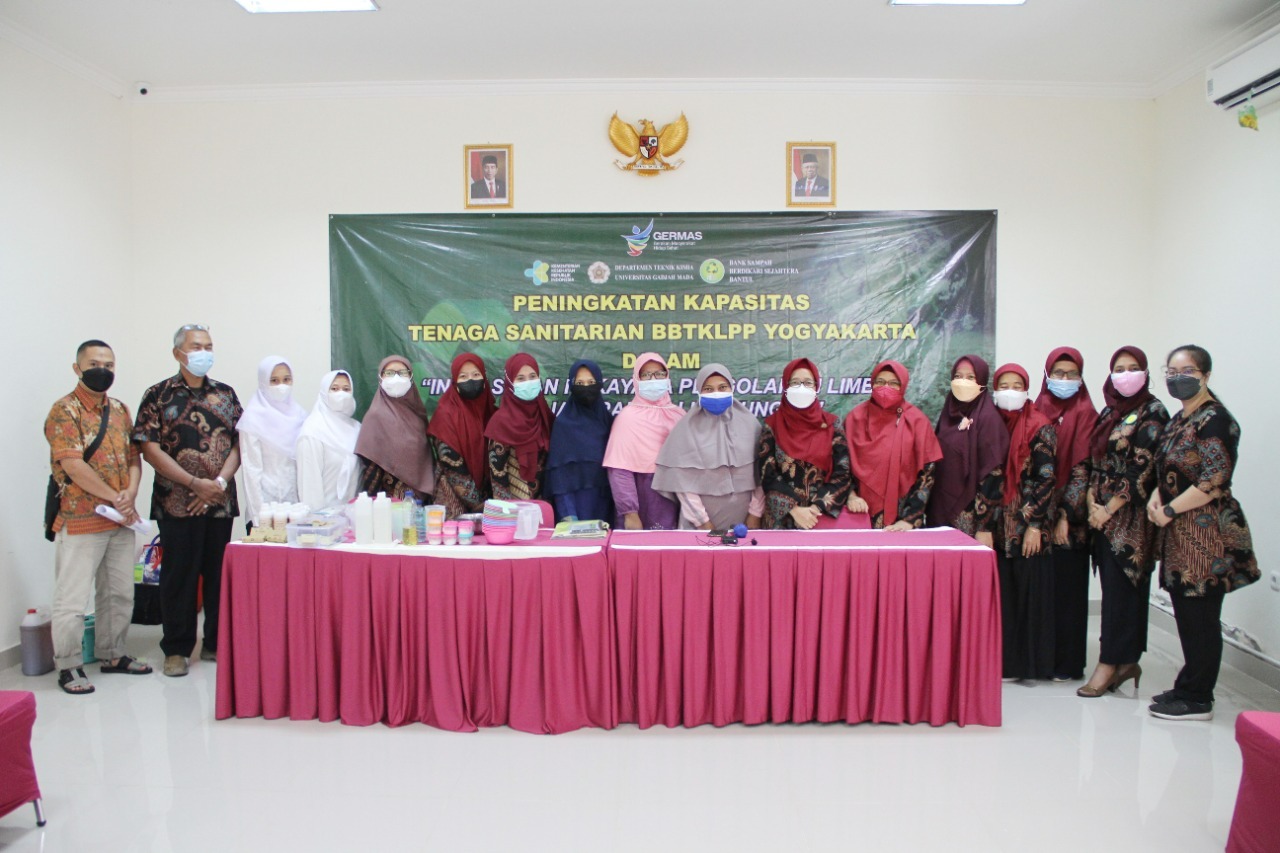Peningkatan Kapasitas Tenaga Sanitarian BBTKLPP Yogyakarta dalam “Inovasi dan Rekayasa Pengolahan Limbah menjadi Ramah Lingkungan” Tahun 2022